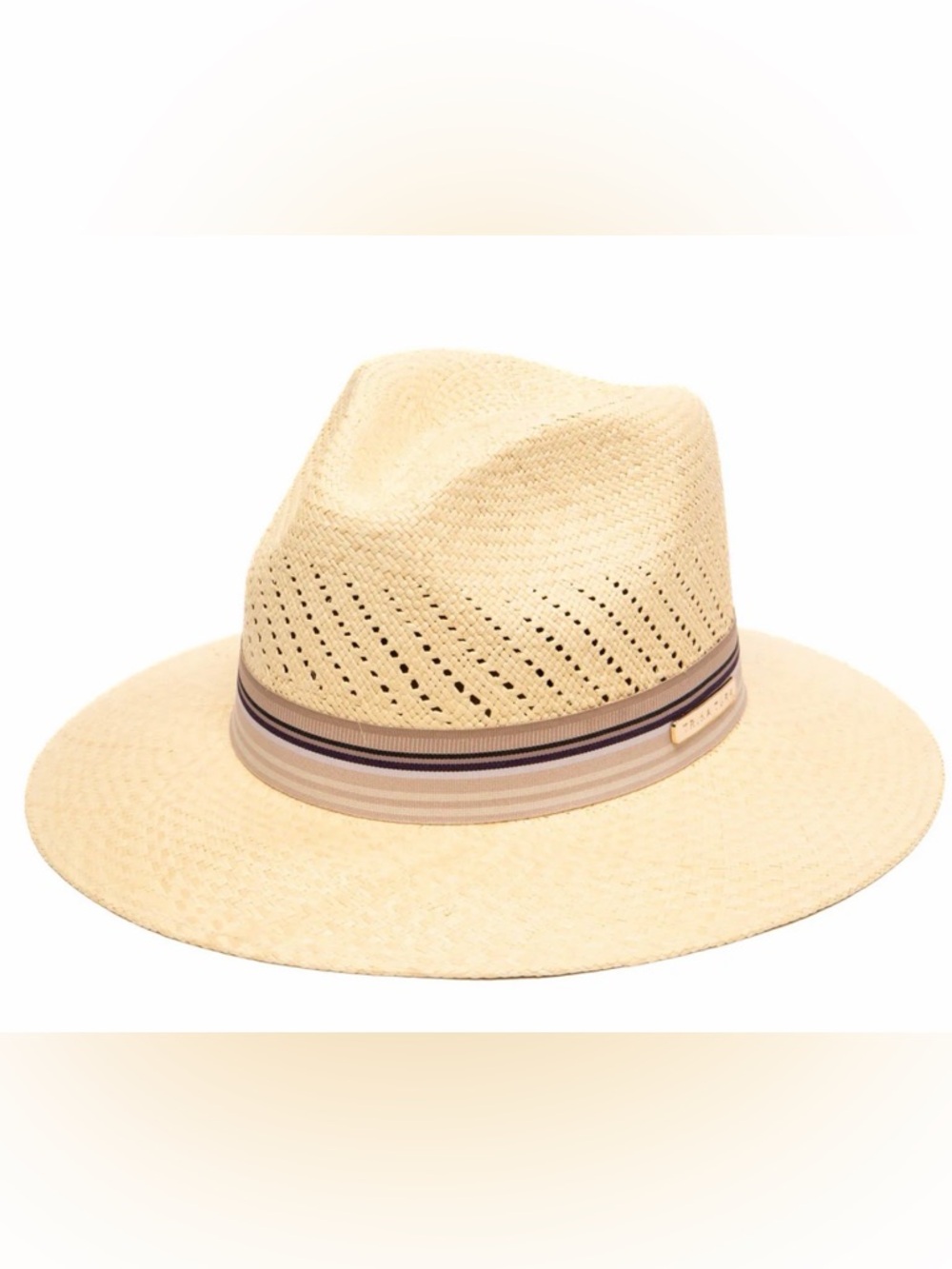 Trina Turk Palms Fedora Panama hat EUC